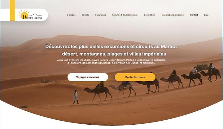 Sahara Desert : Site web de réservation optimisé SEO à l’international